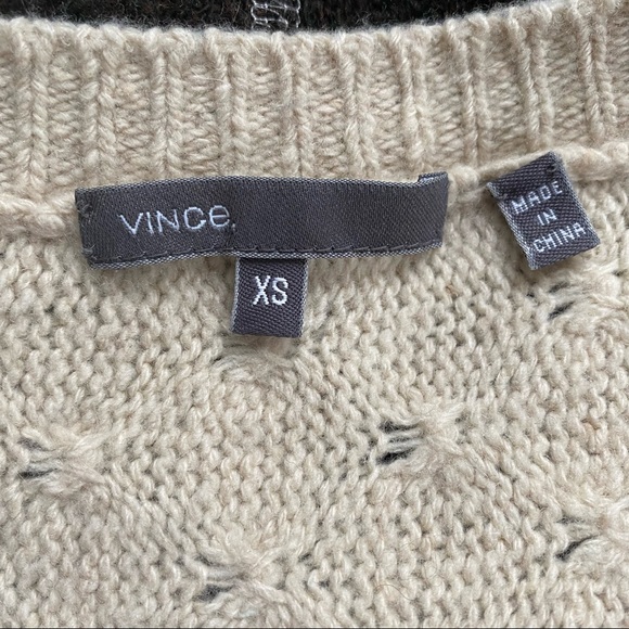 Vince Boxy Oatmeal Yak Wool Blend Sweater XS - Picture 3 of 5